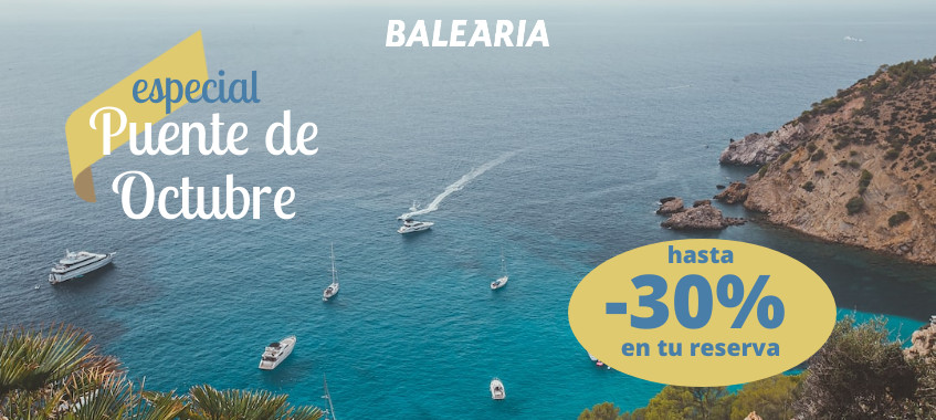 Imagen de Viaja este puente de Octubre con hasta un 30% de descuento con Balearia